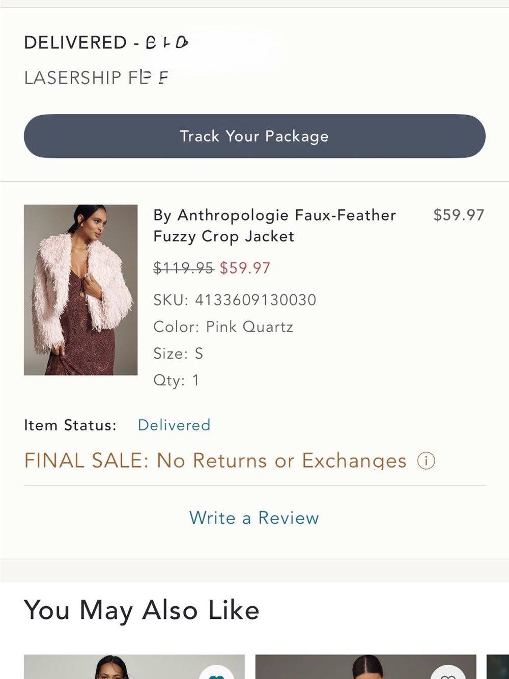 Anthropologie faux feather fuzzy cropped jacket